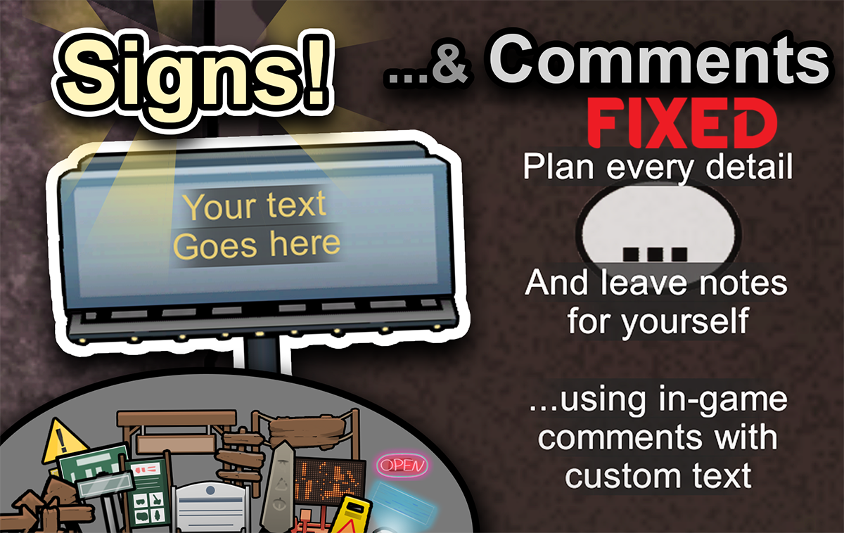 Signs and Comments Fixed