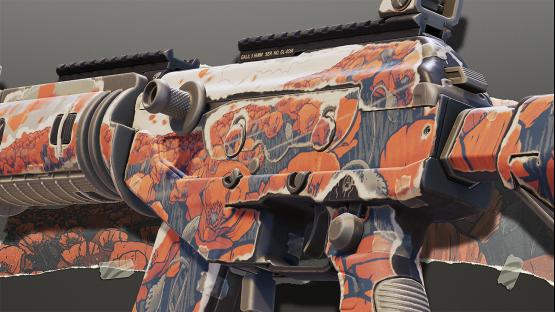 Galil AR | Paper Collage (Windblown Poppies)