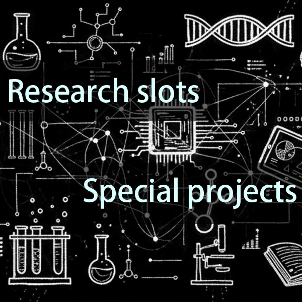 Research slots Special projects