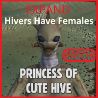 Hivers Have Females (Cute Hive - Princess EXPAND Patch)