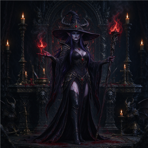 黑暗精灵巫女 / Dark Elf Witch preview