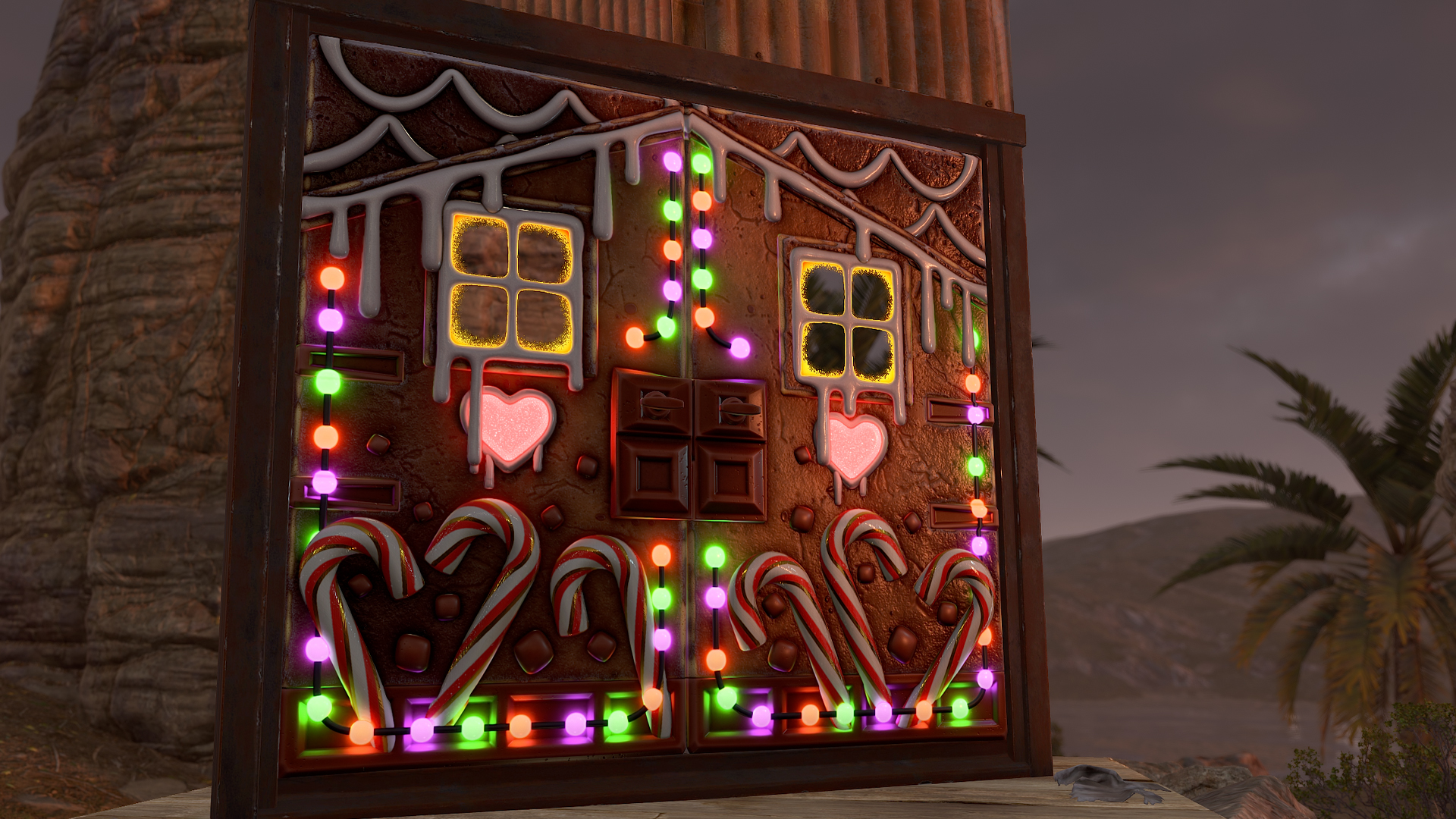 Gingerbread Metal Double Door thumbnail 4