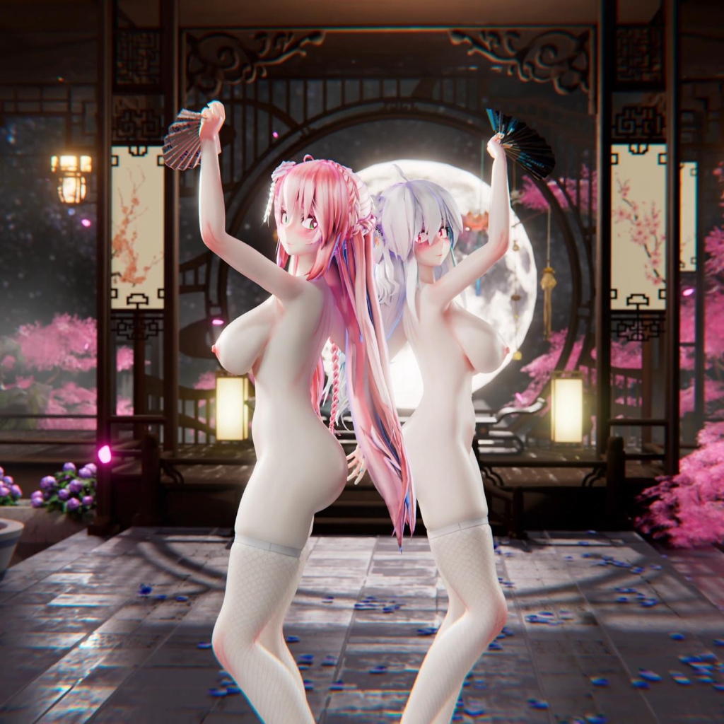 弱音ハク🤍HAKU ＆ 巡音ルカ💗LUKA - 花月成双_UHD4K_60_Apo [新春特典]