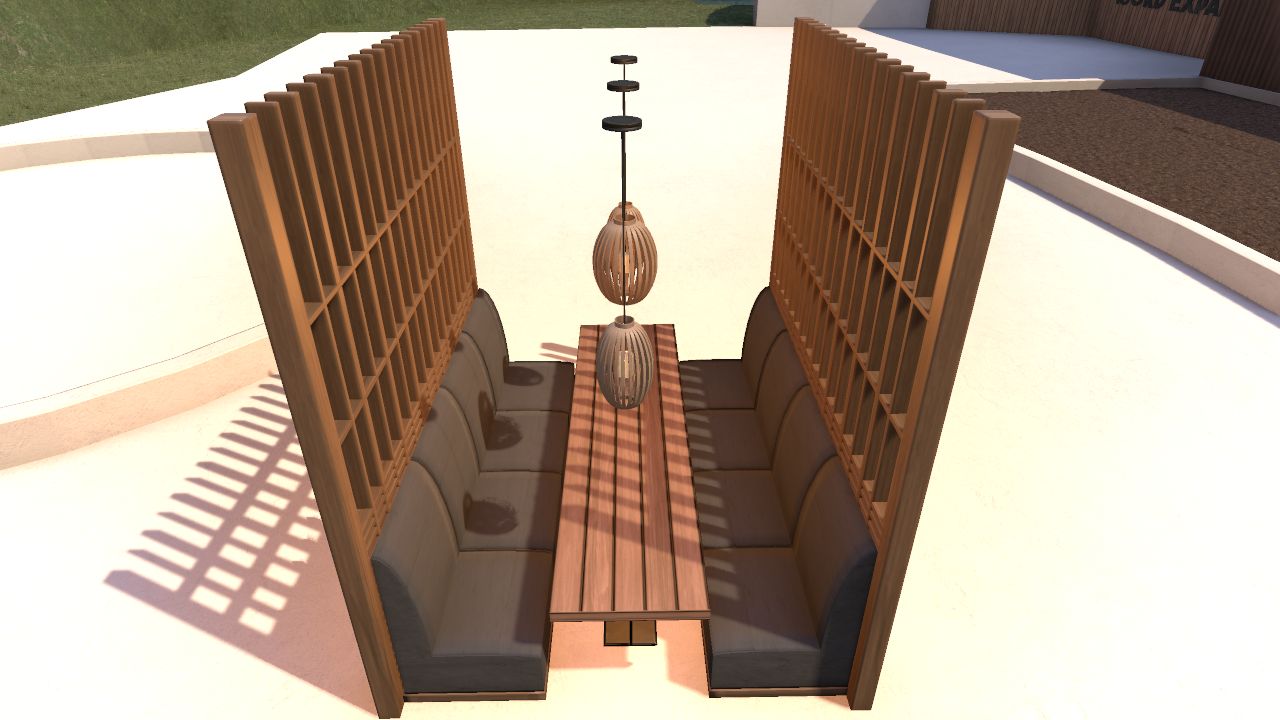 Cozy Wooden Seating Nook