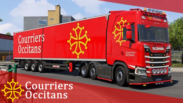 Courriers Occitans with changeable colors / V1.05: new trucks : Scania, DAF, IVECO preview