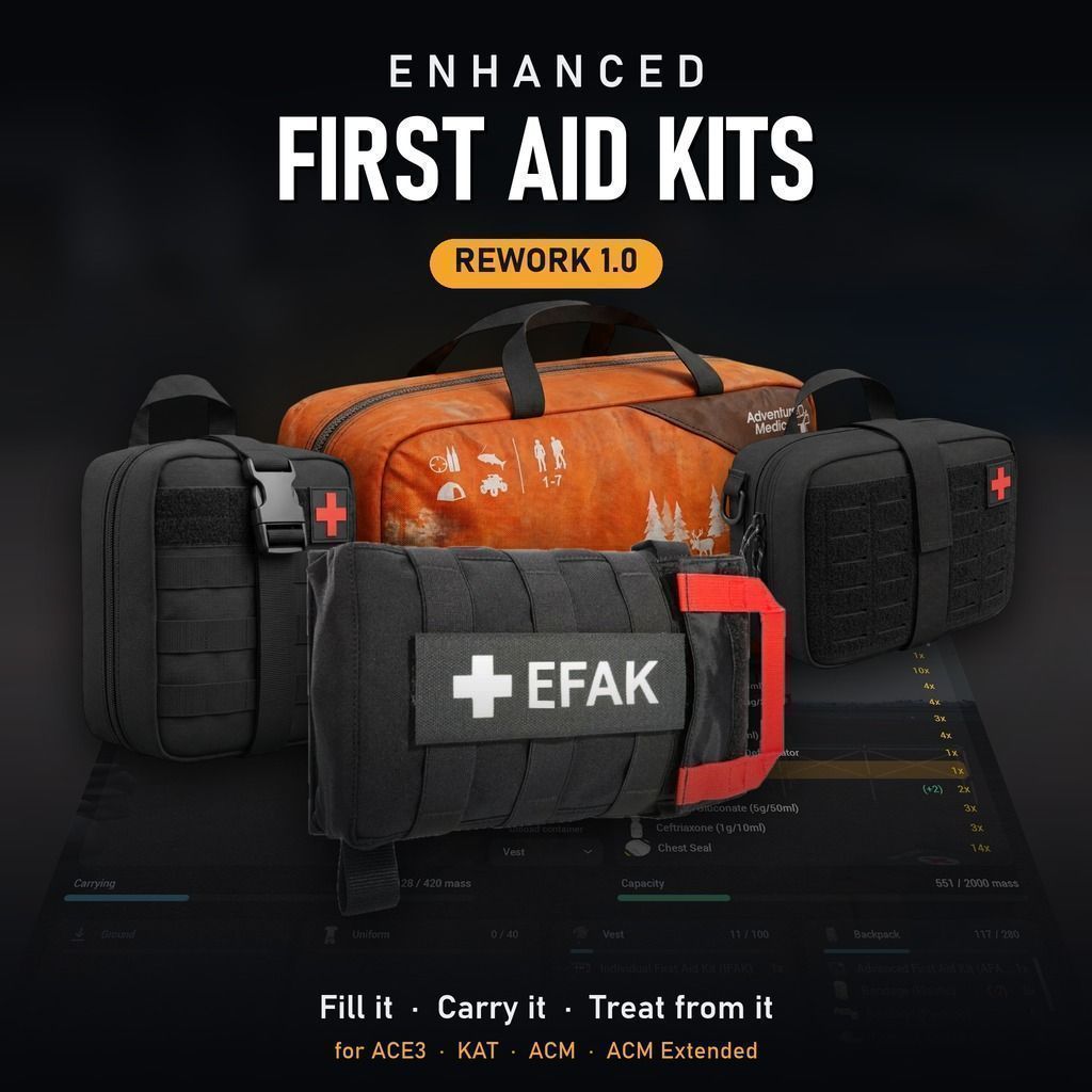 Enhanced First Aid Kits   |   IFAK / AFAK / MFAK Pouches (ACE Medical)