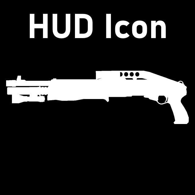 Call of Duty Black Ops - SPAS-12 HUD Icon (SPAS Shotgun)
