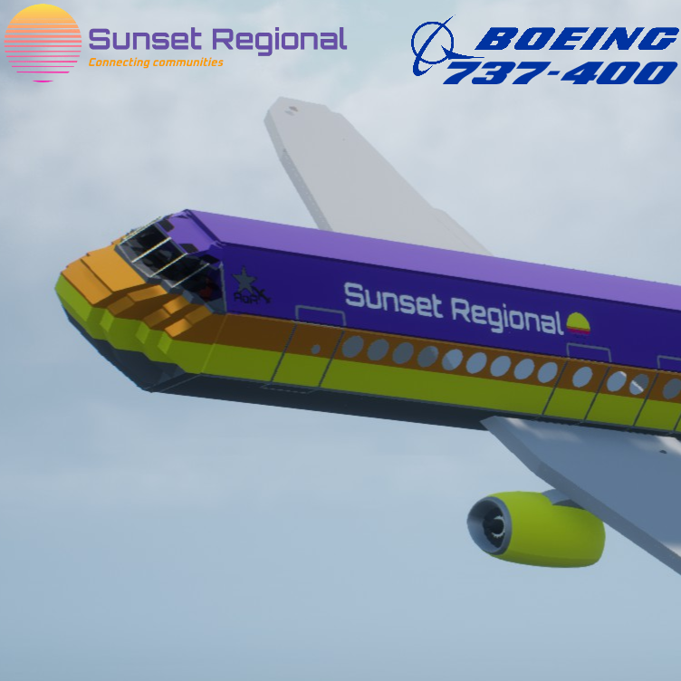 Softbody AIR LINER Boeing 737-400 Sunset Airways