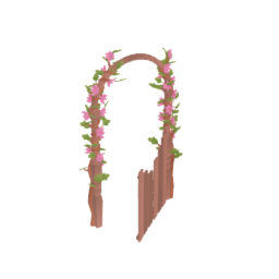 Overgrown Flower Garden Gate - Roses - Plant - Door