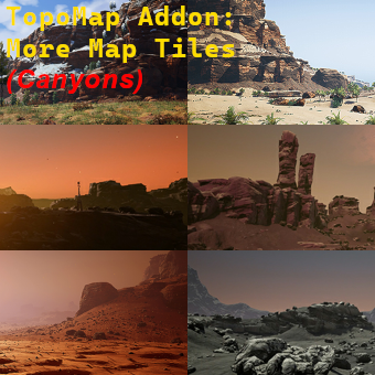 TopoMap Addon: More Tiles (Canyon Tileset)