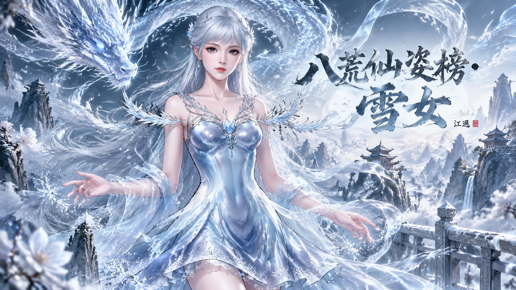 <size=20><color=red>[江遇]八荒仙姿榜·</color><color=#00FFFF>雪女</color></size> preview
