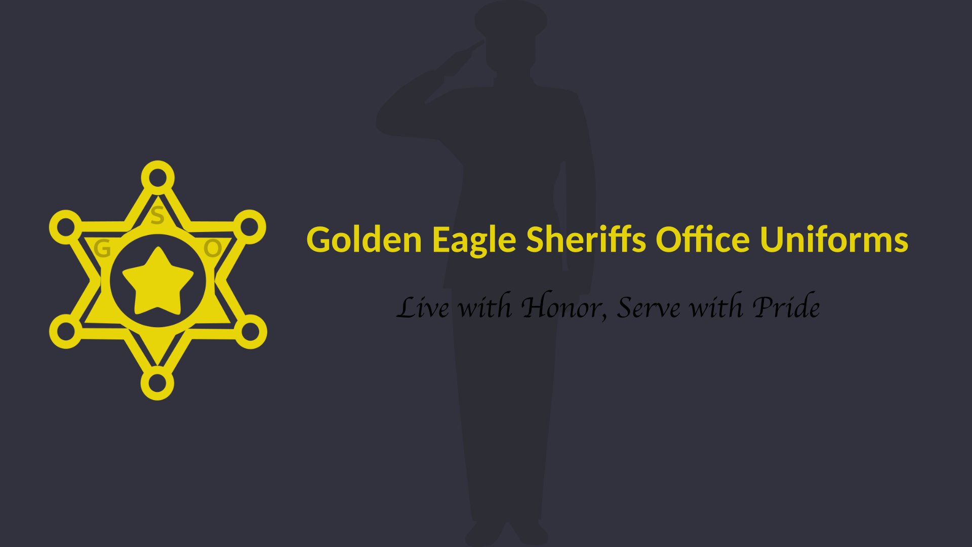 Golden Eagle Sheriffs Office Uniform With Ranks & Service Stripe Pack