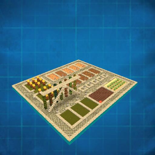 *New Complete Farm, Cacti, (Cactus) Mushrooms, W/ Water & Path MORE!