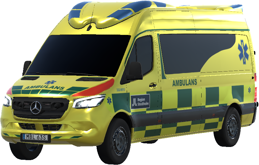Ambulans från Stockholms ambulanssjukvård