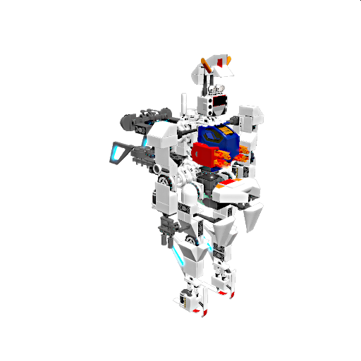 double ufo engine gundam mech (painted)