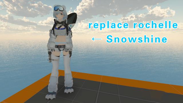 Arknights Endfield Snowshine（明日方舟终末地 昼雪）replace rochelle