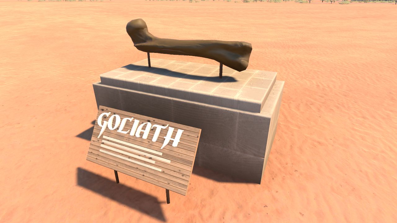 Goliath T. rex Femur Display