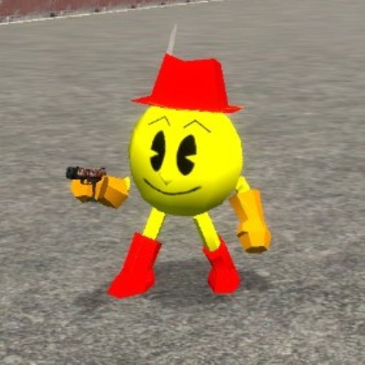 Pac-Land Pac-Man Player Model & NPCs