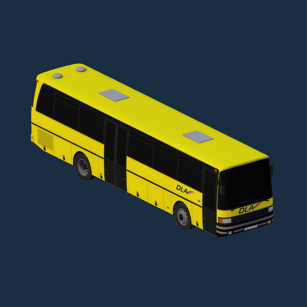 Setra S213 with grey bumper DLA paint (Wroclaw / Breslau )