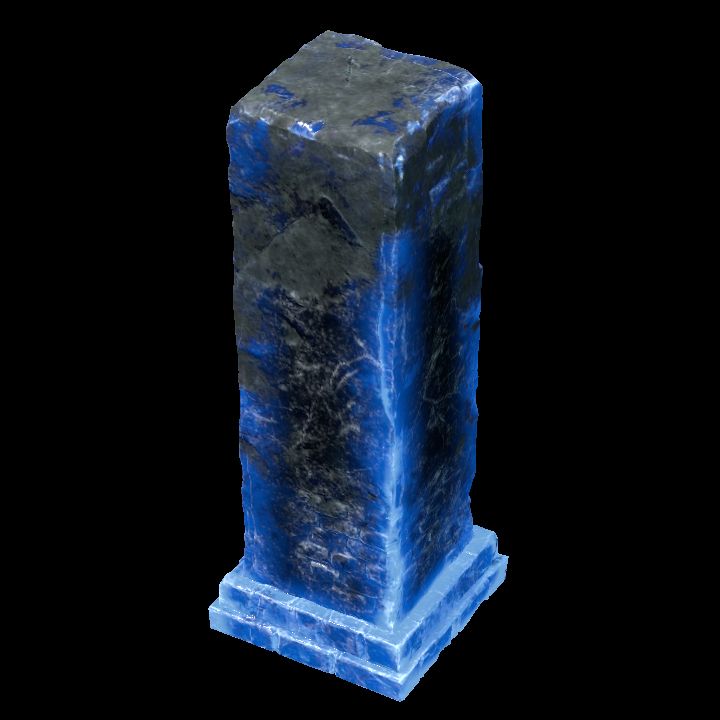 Ruined Column Blue