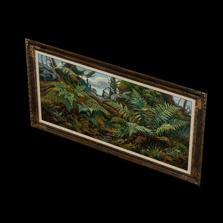 Painting, Overgrown Rocks {2D}