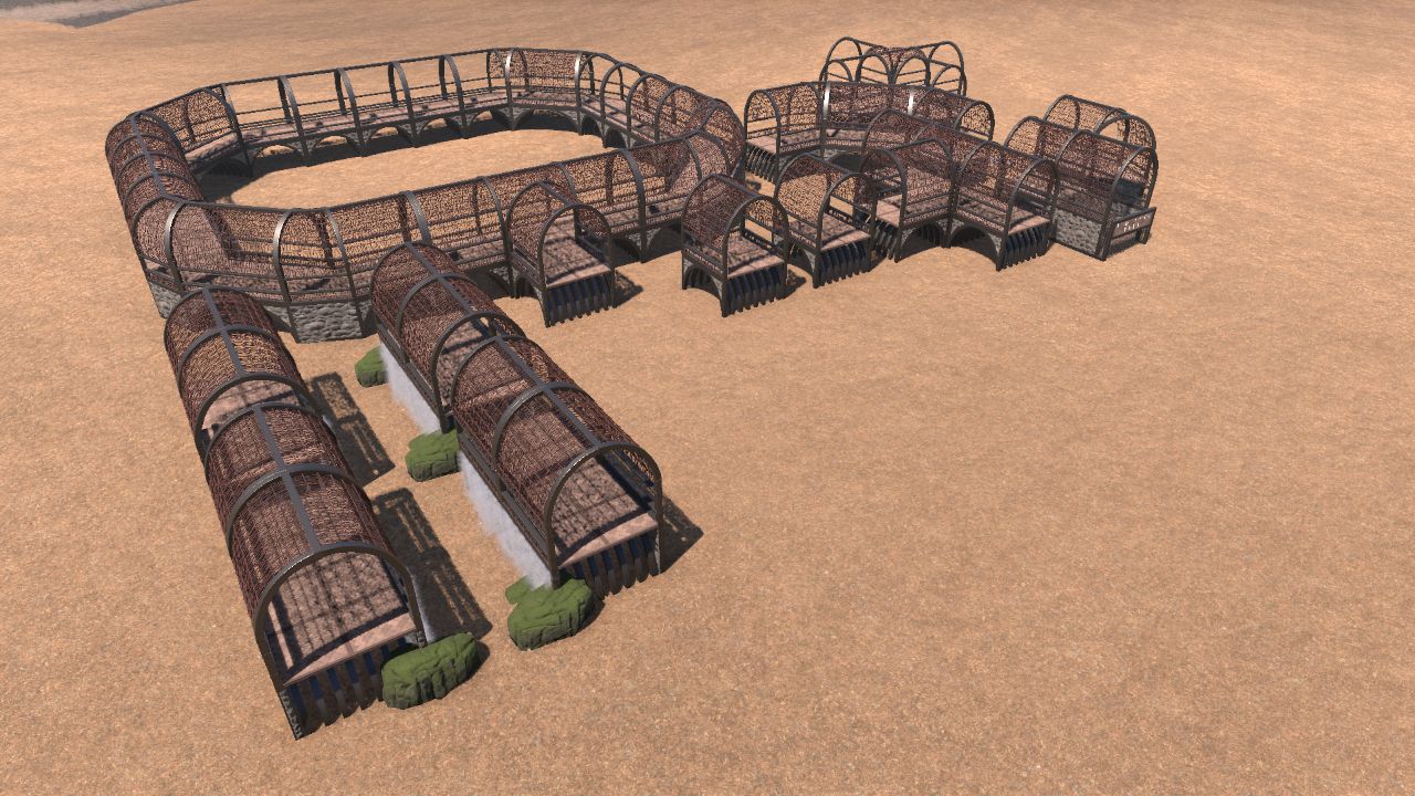 Jurassic treck bridge set