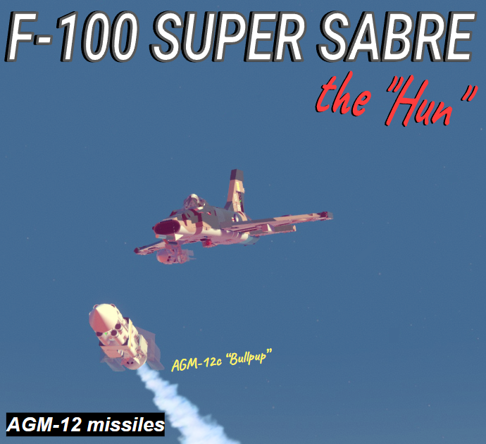 F-100 Super Saber (Vietnam) (AGM-12 missiles)