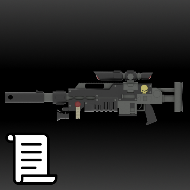 Warhammer 40K - Bolt Sniper Rifle Script (Military Sniper)