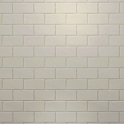 White wall tiles -panel 25 x 275 cm