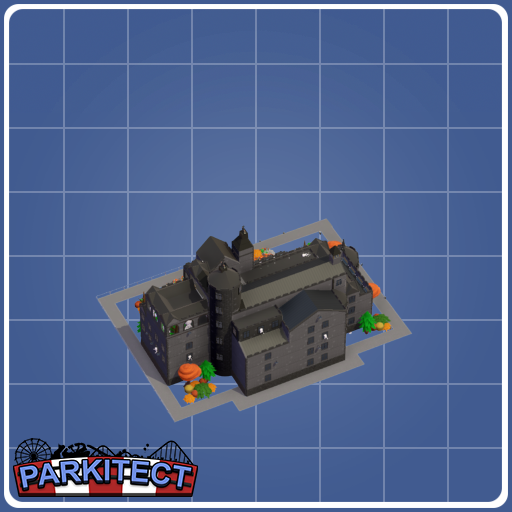 Halloween spooky wild mouse,  with 4 stores