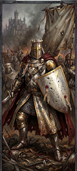Another of units card for Knights of the Light for Bretonnia by Gorgos