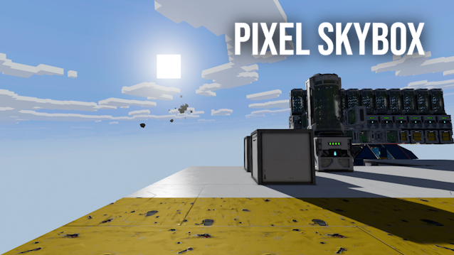 Pixel Cloud Skybox (for Skyblock) preview