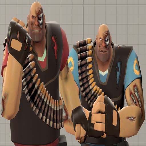 Team Fortress 2 Enhanced Terminator Heavy (Ragdoll)