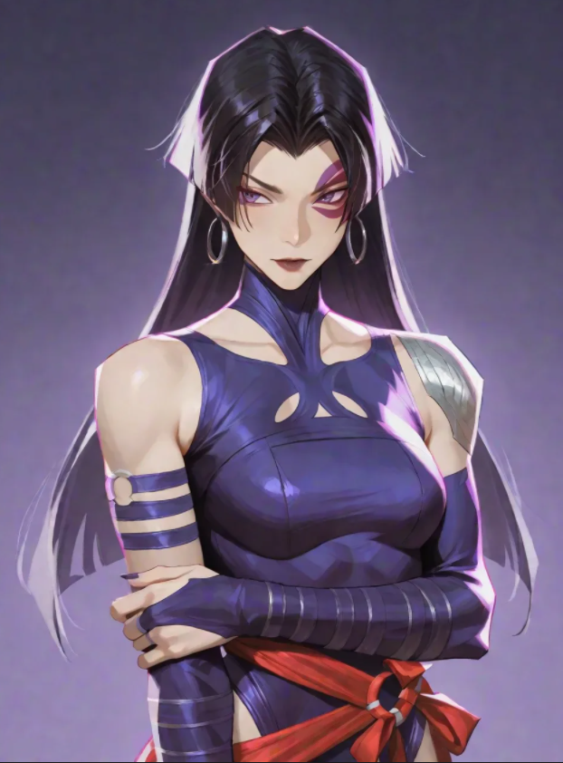 R-18 Psylocke (Marvel Rivals) animated Milk Pills
