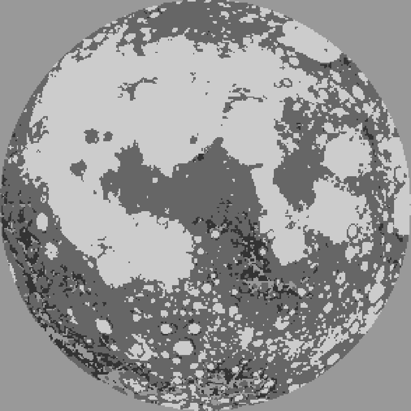 Earth's Moon Terraformed (Circular)