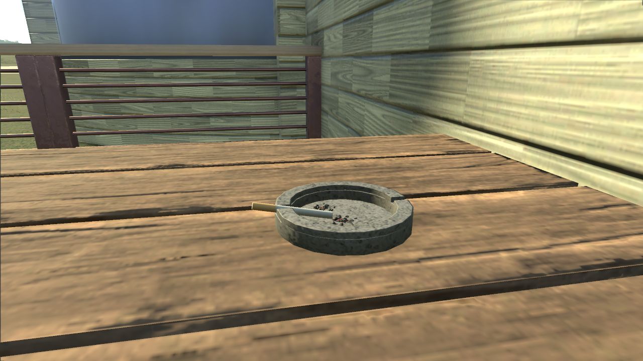 Ashtray with Cigarette