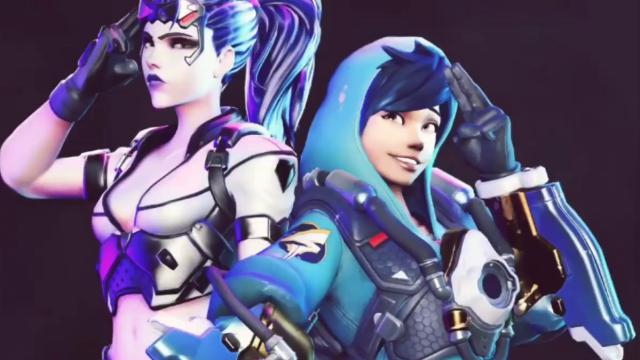 R-18 Tracer and  Widowmaker (Overwatch) animated TV