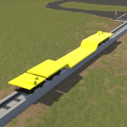 8 Axle Depressed Flatcar