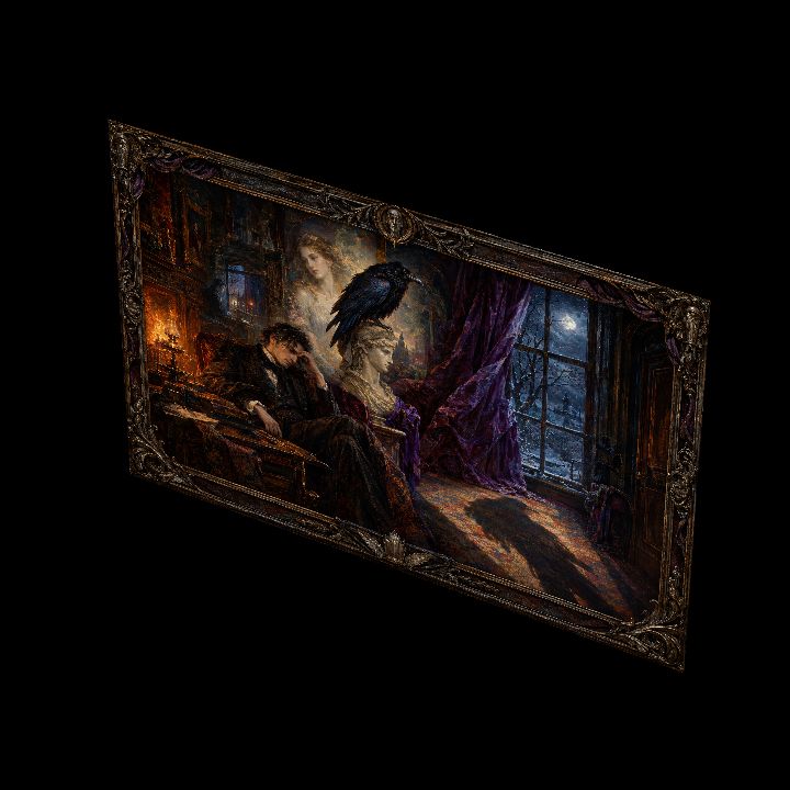 Painting, The Raven {2D}