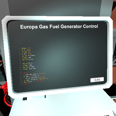 Europa Gas Fuel Generator Control