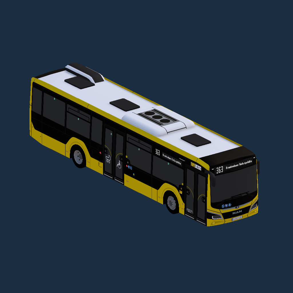 DB Regio Bus Ost GmbH (BVG Sub) - MAN NLC 12C (2D) - Grundlack