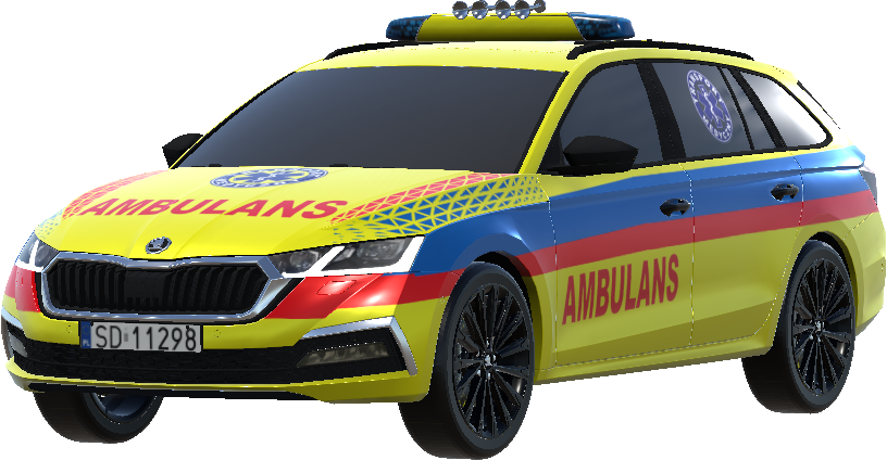 Skoda Octavia AMBULANS żółty
