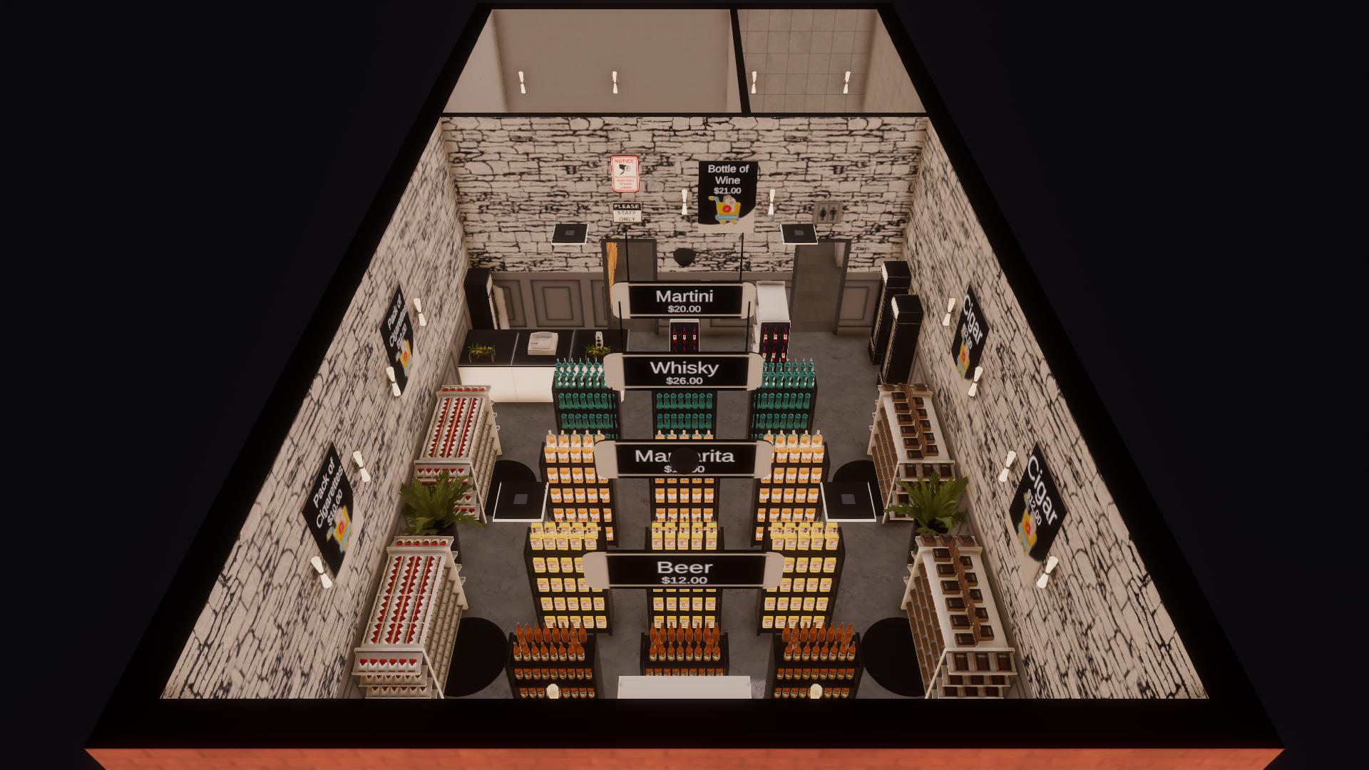 Modern Liquor Store - A2 Size