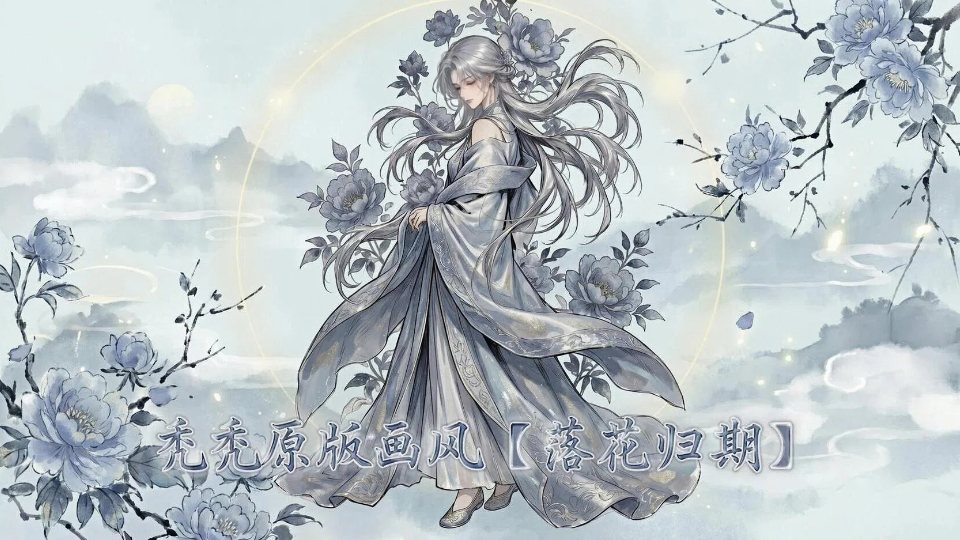 【秃秃原版画风】【落花归期】（单人女立绘+NPC+战斗小人）