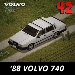 '88 Volvo 740 Sedan (744) – Project Zomboid Mod