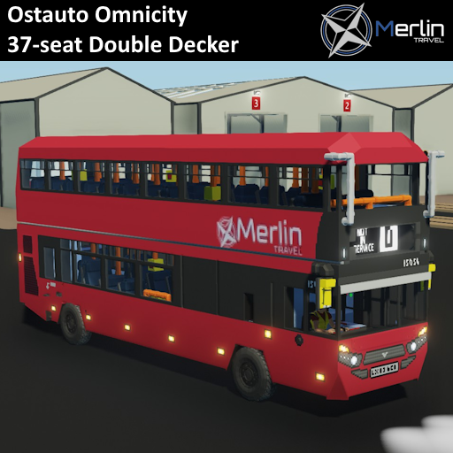 Ostauto Omnicity Double Decker Bus - Merlin Travel Livery