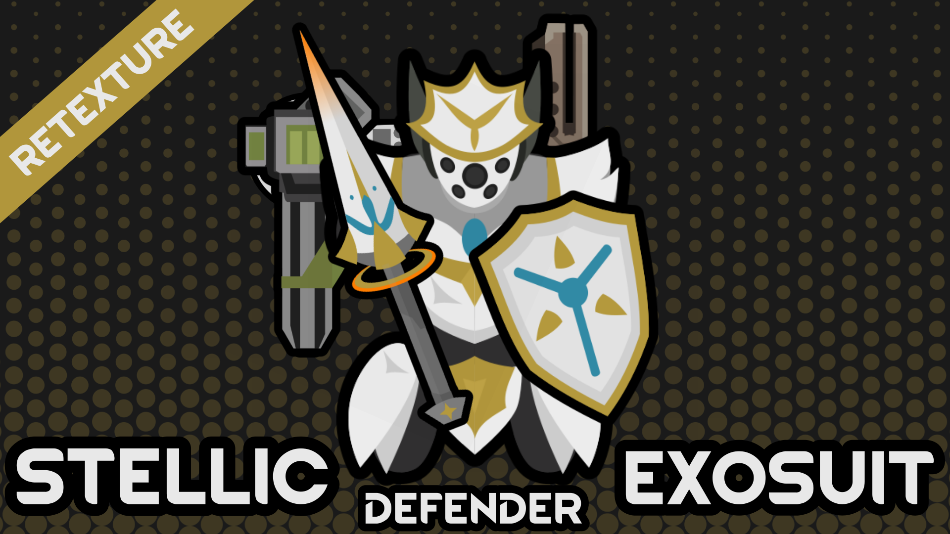 Stellic Defender Exosuit - vanilla-style retexture