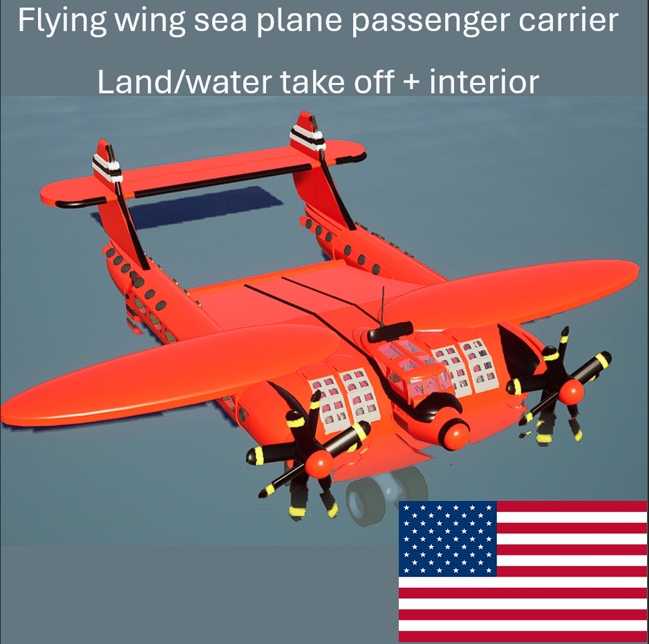 Large sea plane passenger carrier