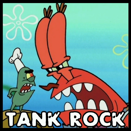 Plankton & Mr. Krabs (Tank rock)