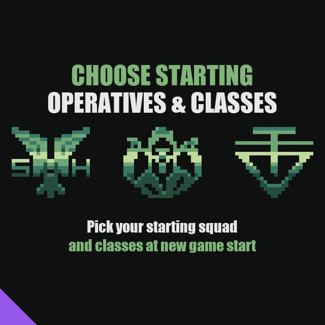Choose Starting Operatives & Classes